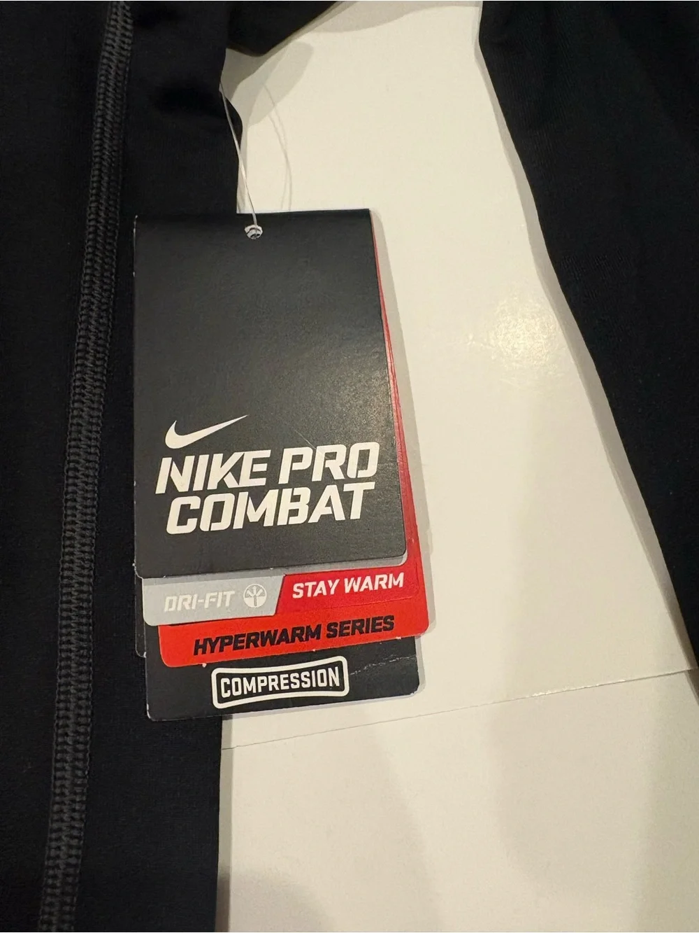 Brand New Boys Nike Pro Combatn Dri-Fit Black Shirt XL